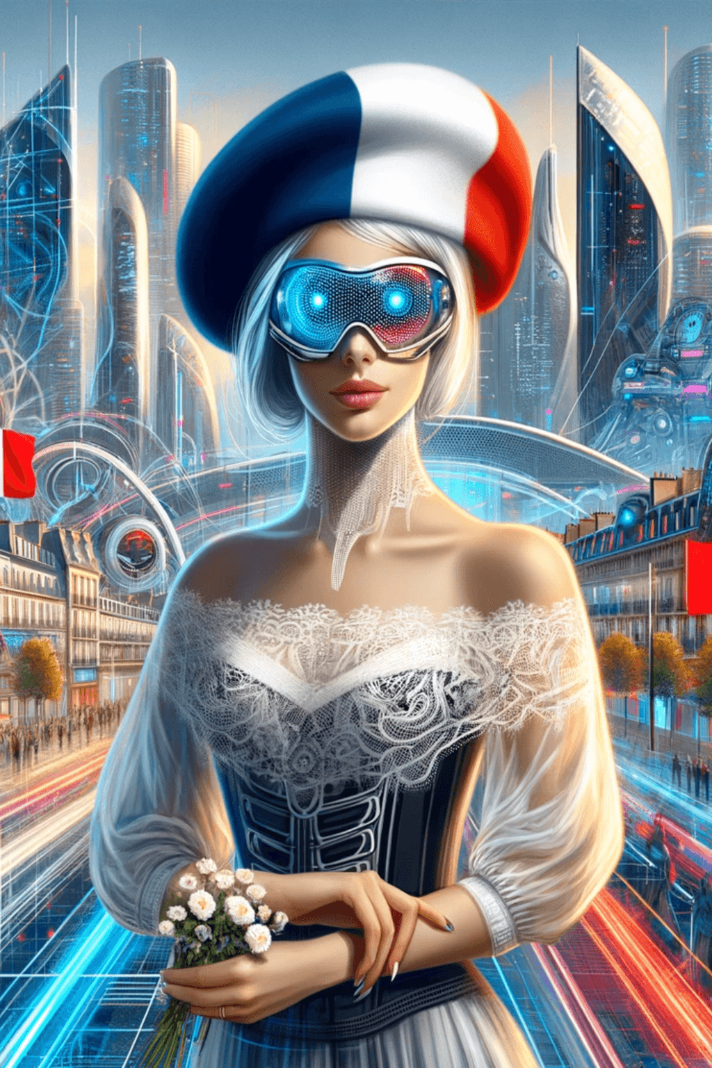 futuristic french woman 2